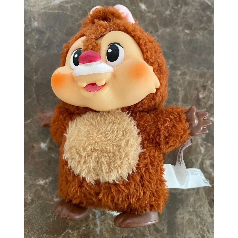 Pop‎ Mart Disney Mickey Mouse Dale Plush Pendant Keychain Figure Brown Fuzzy